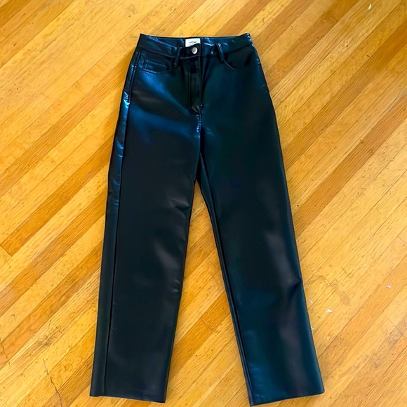 Wilfred black vegan leather pants - Picture 1 of 1